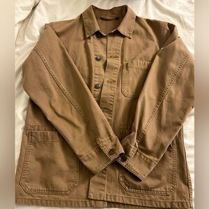 Uniqlo Men's Brown Shirt Jacket Size S Cargo Material